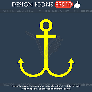 Anchor symbol - vector EPS clipart