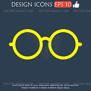 Glasses icon - vector clipart