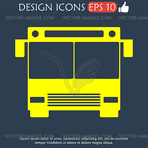 Bus icon - vector image