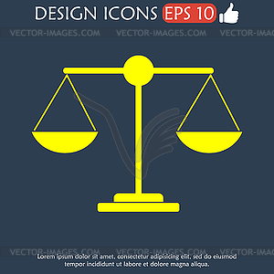 Scale icon - - vector image