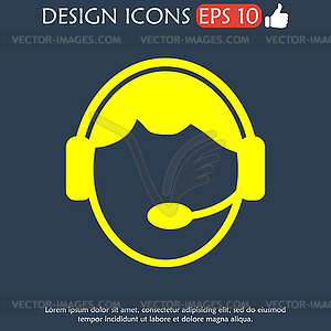 Support icon - vector clipart