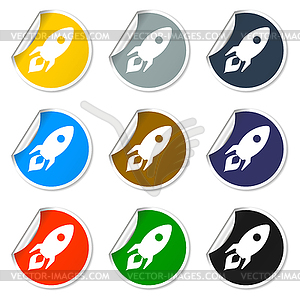 Rocket icon - vector clipart