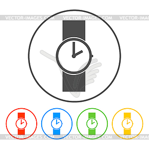 Wristwatch icon - vector clip art