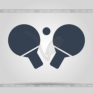 Table tennis icon - vector clipart / vector image