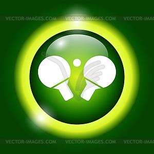 Table tennis icon - vector clipart