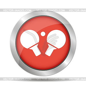 Table tennis icon - vector clip art