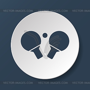 Table tennis icon - vector clipart