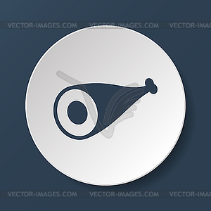 Meat icon - color vector clipart