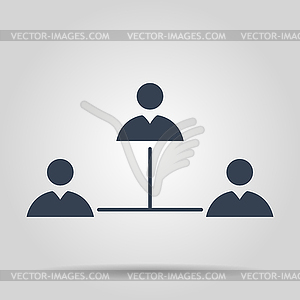 Concept network icon - vector clipart