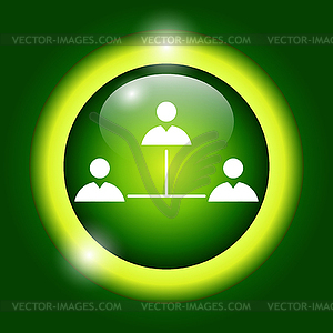 Concept network icon - vector clip art