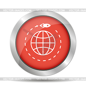 Sign. Rocket - vector clipart