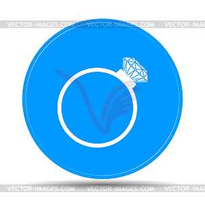 Ring icon - vector image