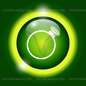 Ring icon - vector clip art