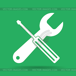 Repair . Service simbol. Tools singn - vector image
