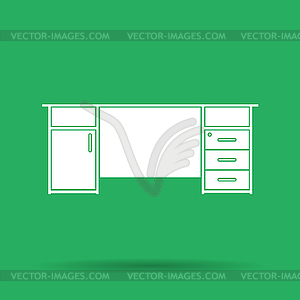 Table icon - vector clipart