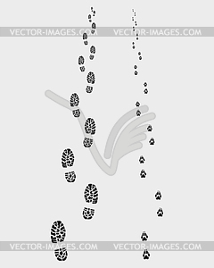 Footprints  - vector clip art
