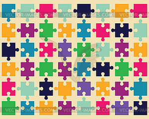 Colorful puzzle - vector image