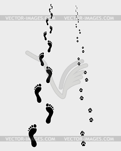 Footprints  - vector clipart