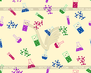 Chemical background - vector EPS clipart