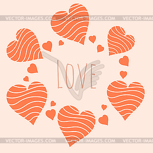 Romantic card - vector clipart