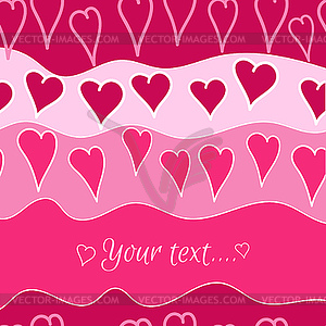 Romantic card - color vector clipart