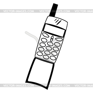 Icon cellphone - vector image