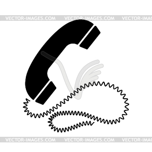 Handset icon - vector clipart