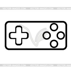 Old joystick icon - vector image