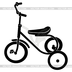 Трехколесный велосипед для детей - изображение векторного клипарта