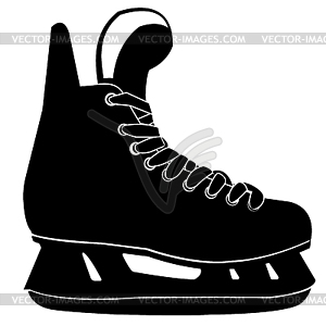 Pair of skates for figure skating. icon - vector image