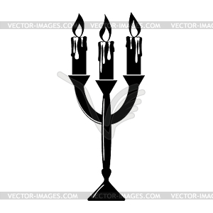 Candlestick icon - vector image