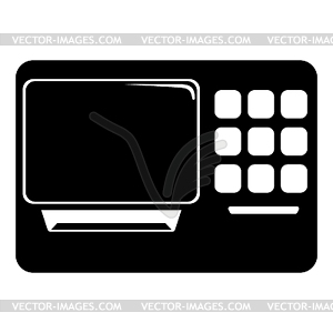 ATM. Single icon.  - vector clipart