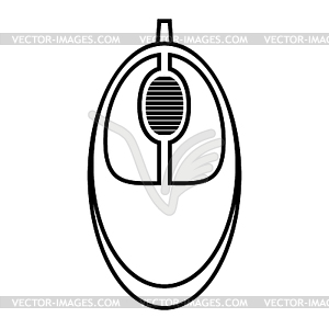 Computer mouse. children`s sketch - vector clipart / vector image