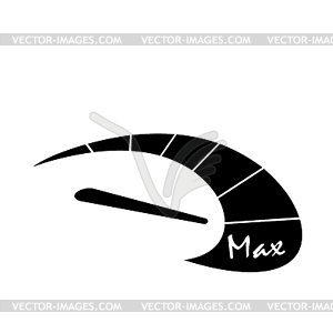 Pictograph of speedometer - vector clip art