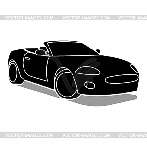 Car - icon - vector clip art