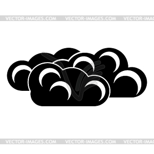Облако, облачно значок - векторный клипарт / векторное изображение