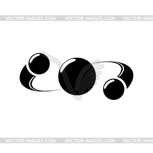 Atom icon - vector clip art