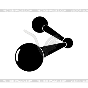 Молекула Иконка элемент Плоский дизайн - иллюстрация в векторе