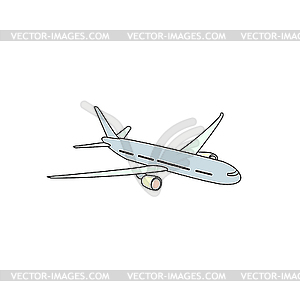 Passenger airplane - vector clipart