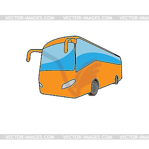 Icon Автобус пассажирский - векторный клипарт Royalty-Free