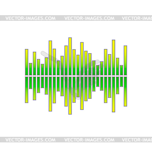 Graphic equalizer - vector image