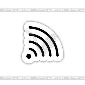 Wireless technology, with shadow - vector clipart