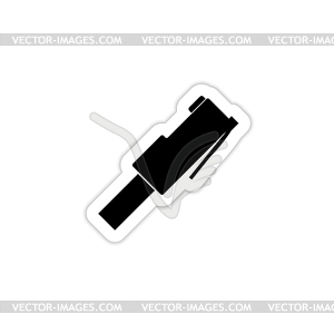 Ethernet cable. with shadow - stock vector clipart