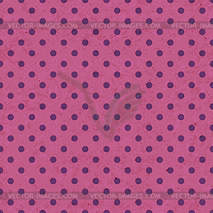 Dot pattern on grunge old paper texture, Seamless - vector clip art