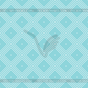 Seamless geometric pattern with rhombus and dots, - vector clipart