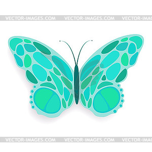 Butterfly abstract isolated on a white - vector image