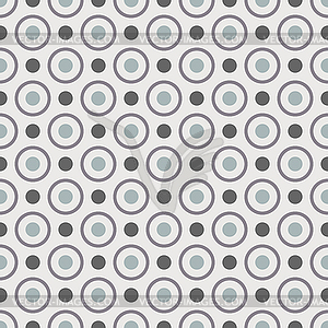 Dots seamless pattern. Grey background - vector clipart