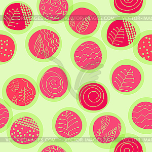 Abstract cute seamless dot circle background pattern - vector clip art