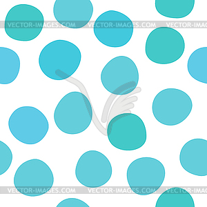 Abstract simple colorful circle seamless pattern - vector image