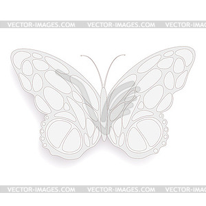 Butterfly abstract isolated on a white - vector clipart